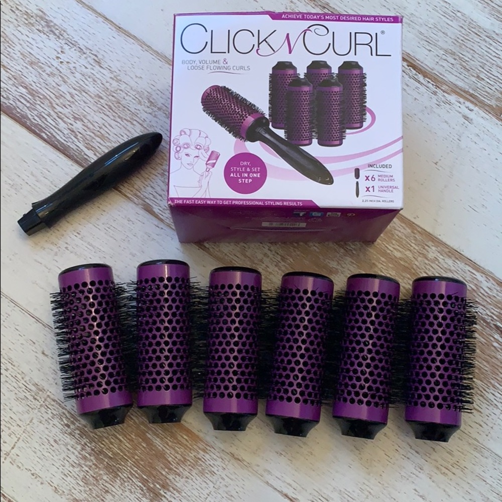 Click and Curl hair tools